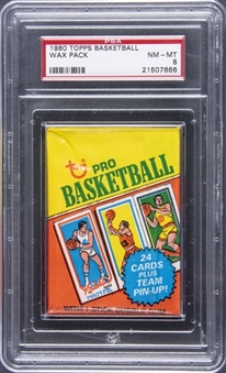 1980-81 Topps Basketball Wax Pack - PSA NM-MT 8